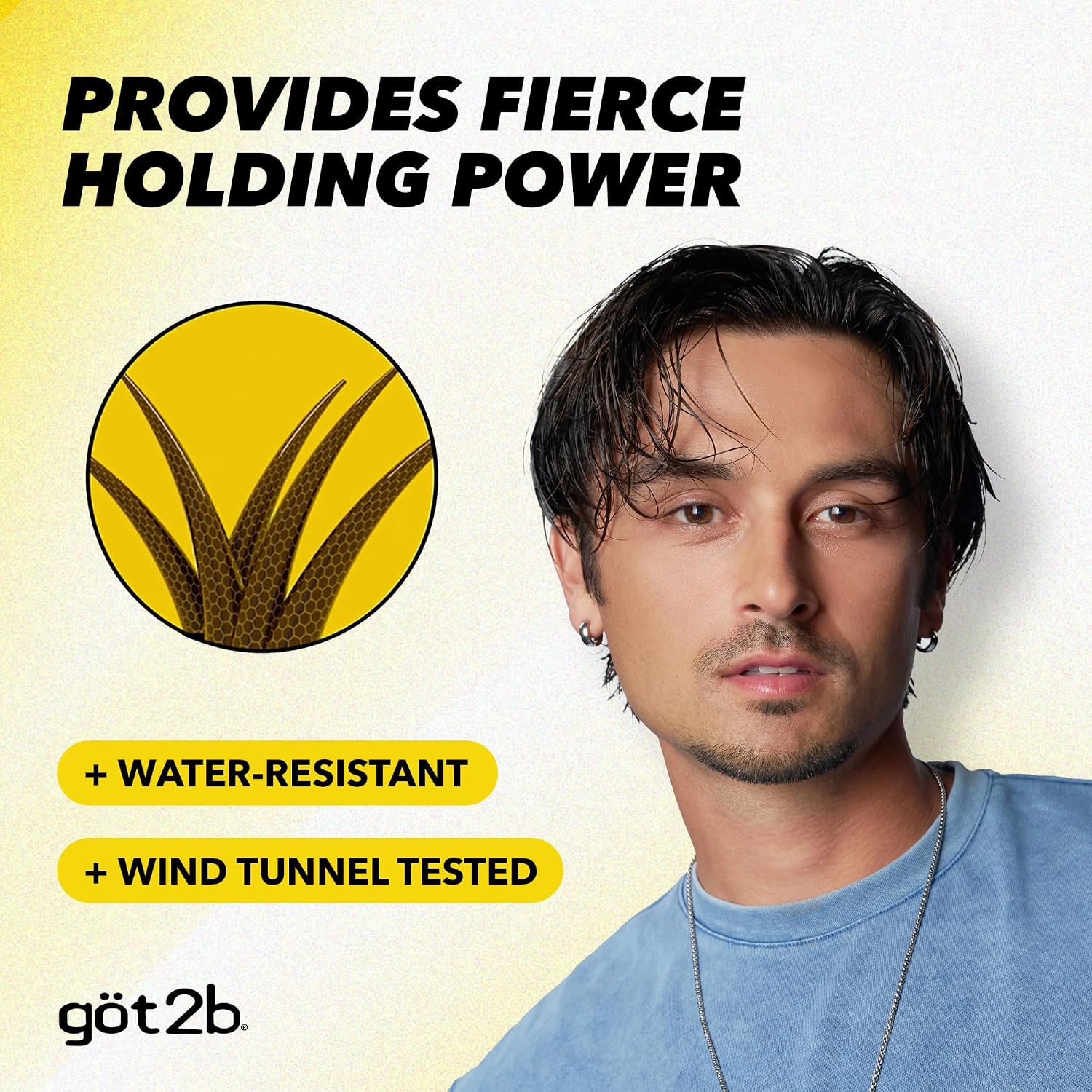 Thumbnail 3 de Got2B MELARQT Glued Styling Spiking Hair Gel, Water-Resistant Hold