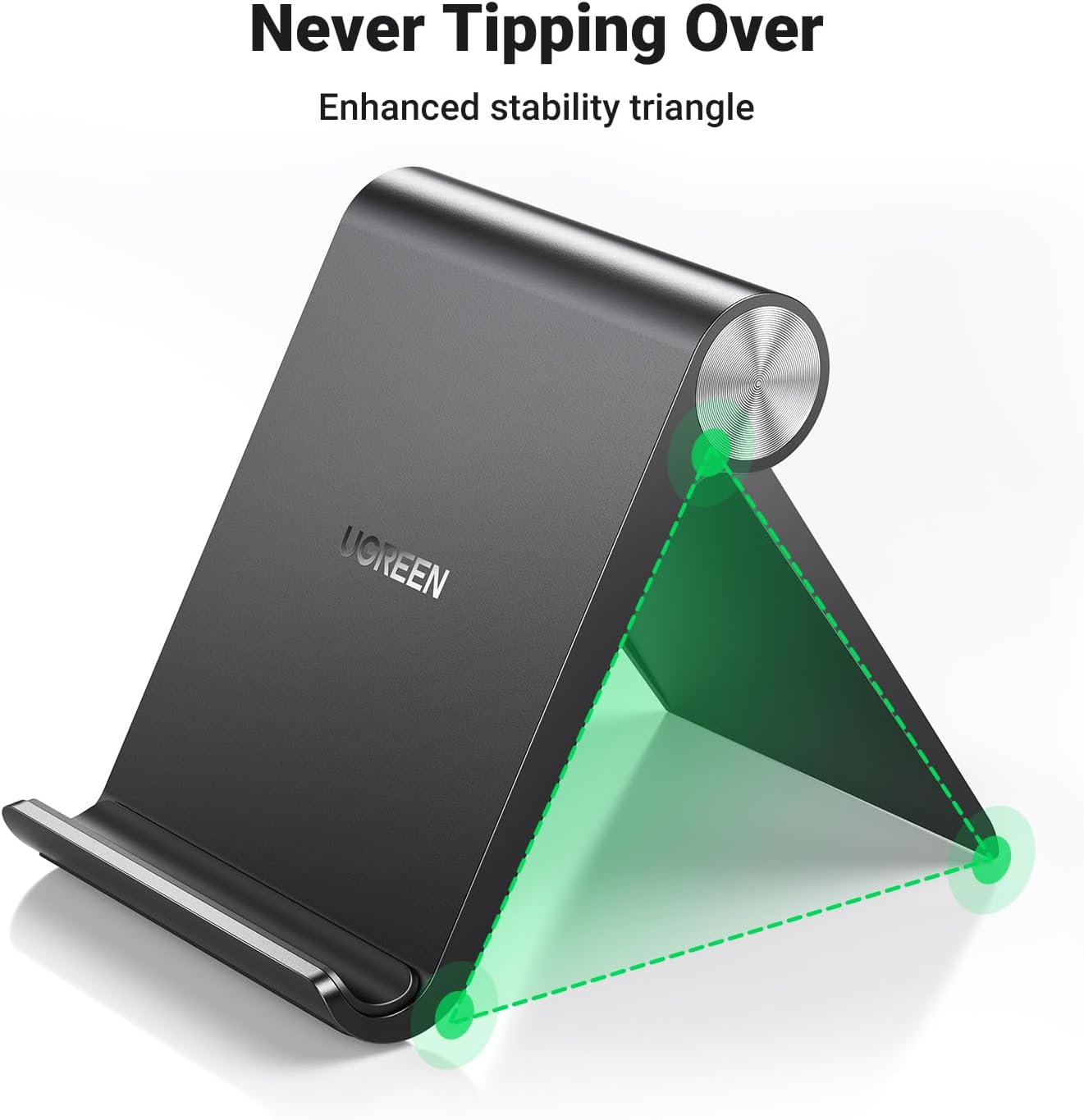Thumbnail 5 de UGREEN opvouwbare telefoonstandaard, verstelbaar tot 100°, antislip, zwart