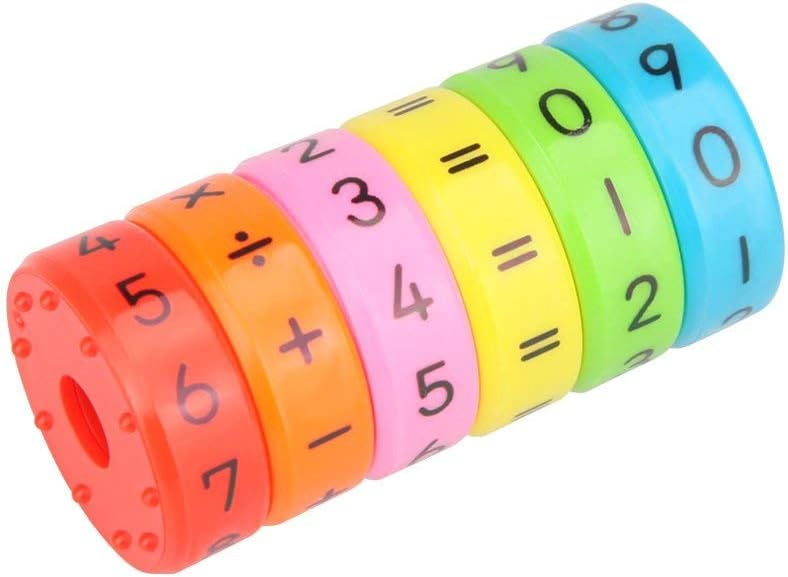 Detalle de OOCOME Magnetisches Lernspielzeug – Mathe-Spiele für Kinder (6 bunte Zahlenblöcke, 60 mm × 30 mm) – Förderung von Rechenfähigkeiten ab 3 Jahre