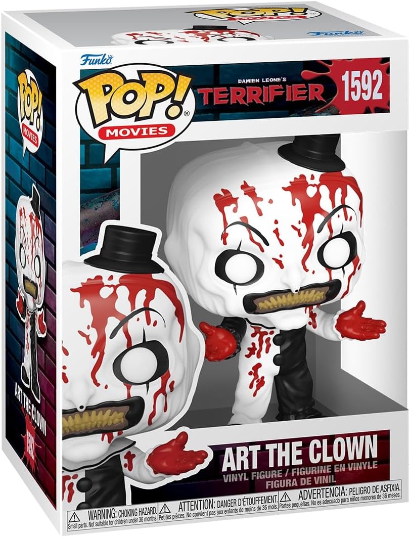 Detalle de Funko POP! テリファー2 アート・ザ・ピエロ(血まみれ)ビニールフィギュア 高さ約9.5cm