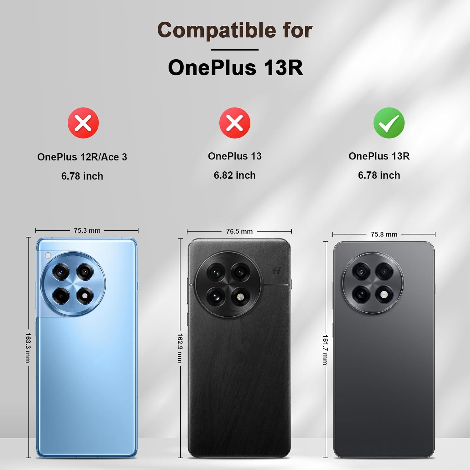 Thumbnail 1 de Jasonyu Handyhülle für OnePlus 13R 5G – Leder-Flip mit Magnetverschluss, Kartenfächern und Standfunktion (braun)