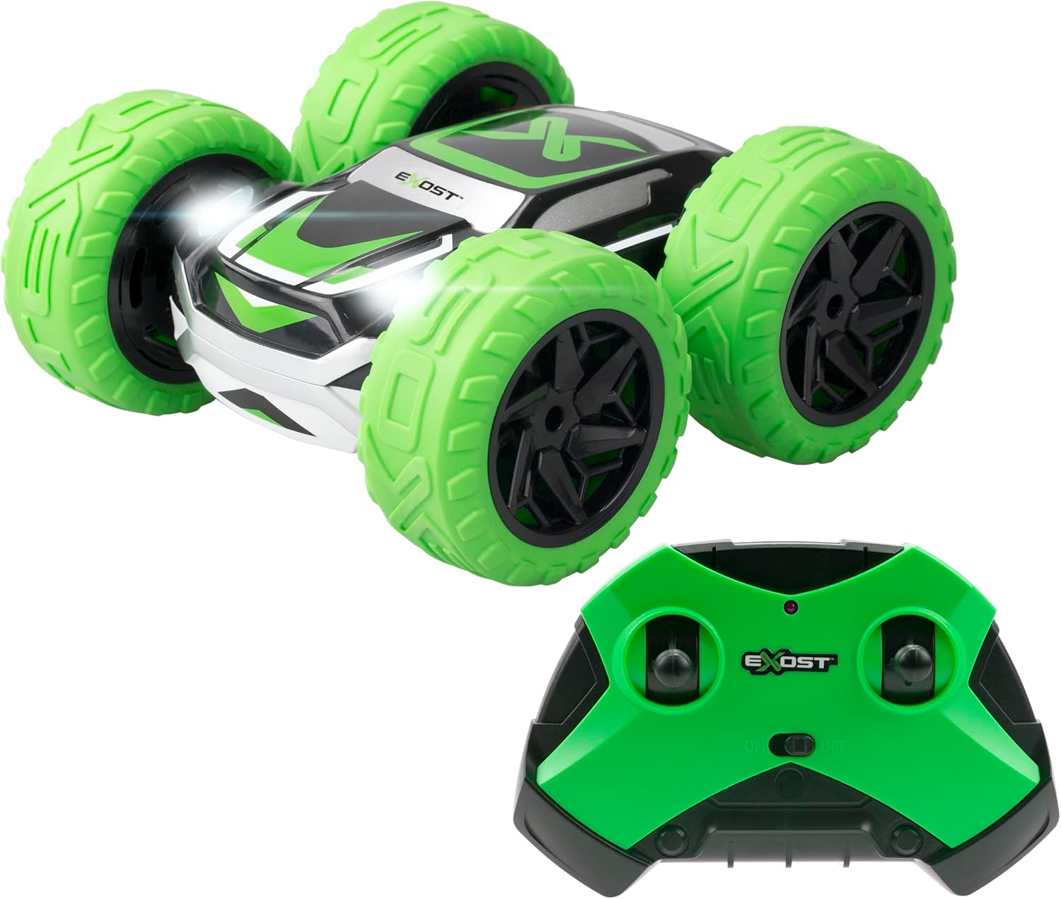Detalle 2 de Silverlit Exost 360 Cross Green 54759 – samochód RC 360°, LED, 12 km/h