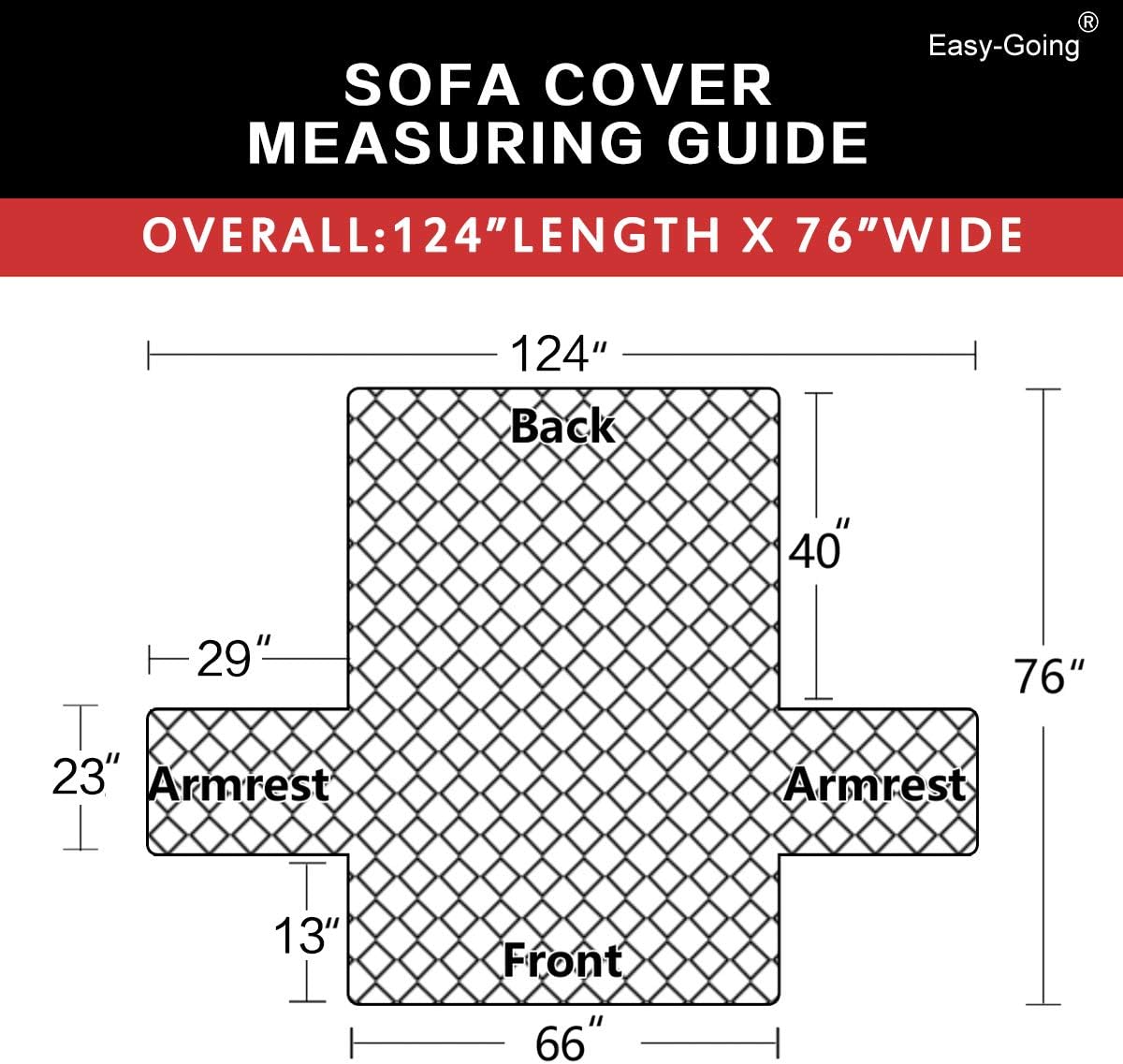 Thumbnail 5 de Easy-Going Reversible Couch Cover for 3-Cushion Sofa ⚙