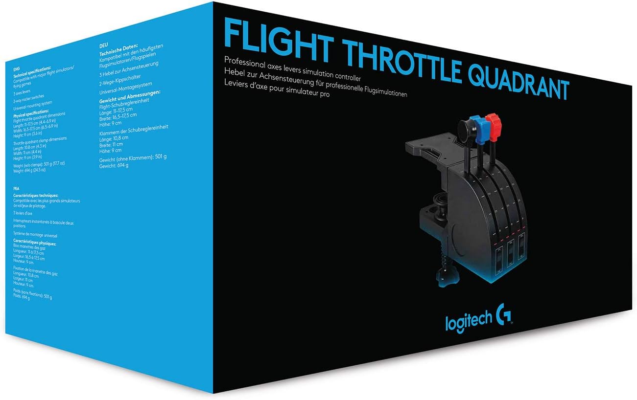 Thumbnail 4 de Logitech 945-000015 Joystick — Saitek Pro Flight modulable pour multis moteurs