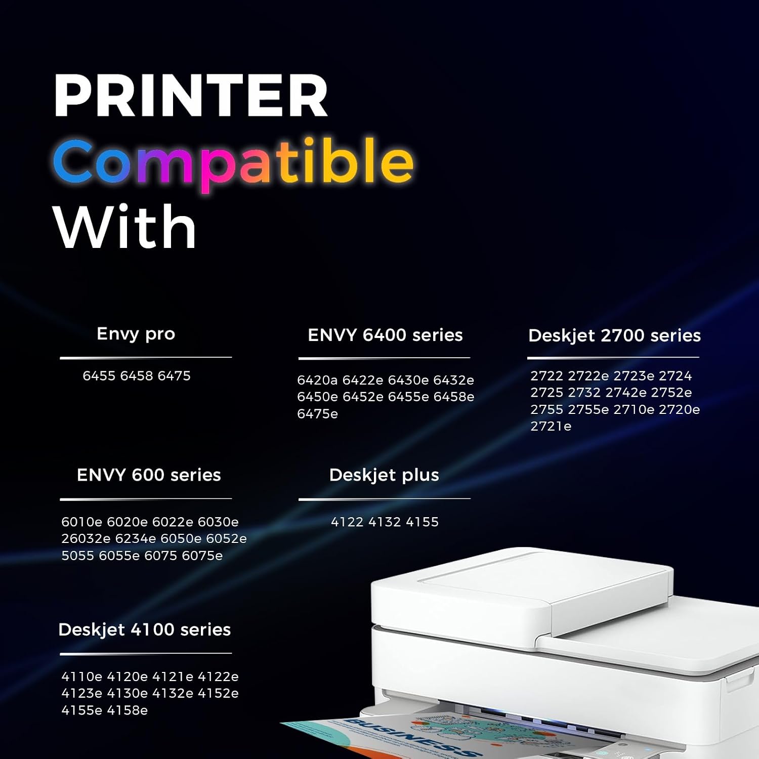 Detalle 2 de HOTCOLOR HP 67XL Ink Cartridge Combo Pack, Black and Color, Remanufactured