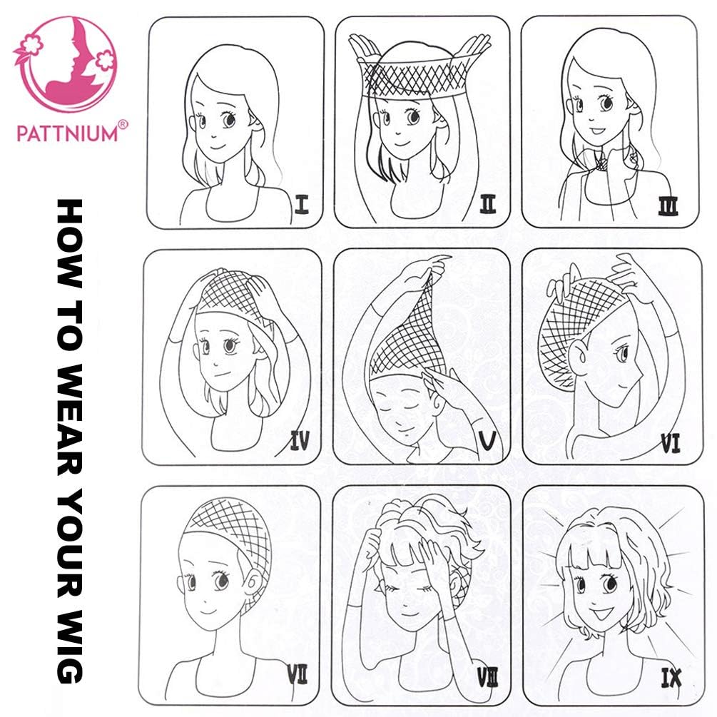 Thumbnail 6 de PATTNIUM Kids Green Wig with Bangs, Wavy Shoulder-Length Synthetic Hair
