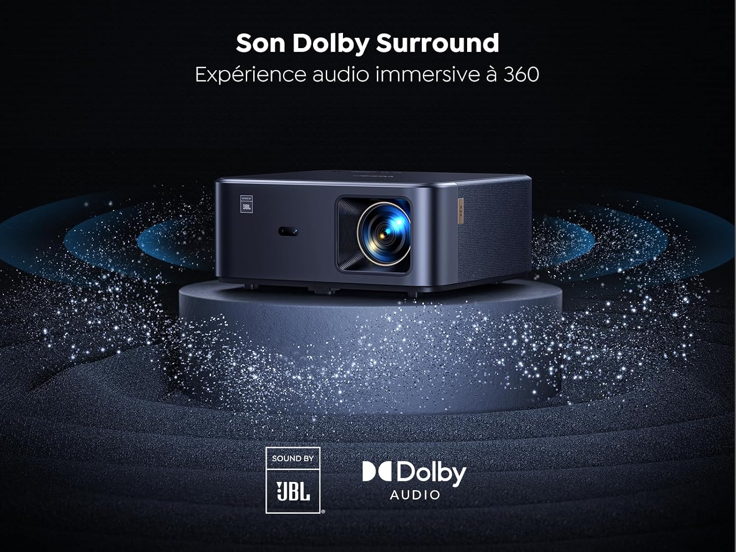 Detalle de Yaber K2s — Vidéoprojecteur 4K avec son JBL et Google TV 11.0
