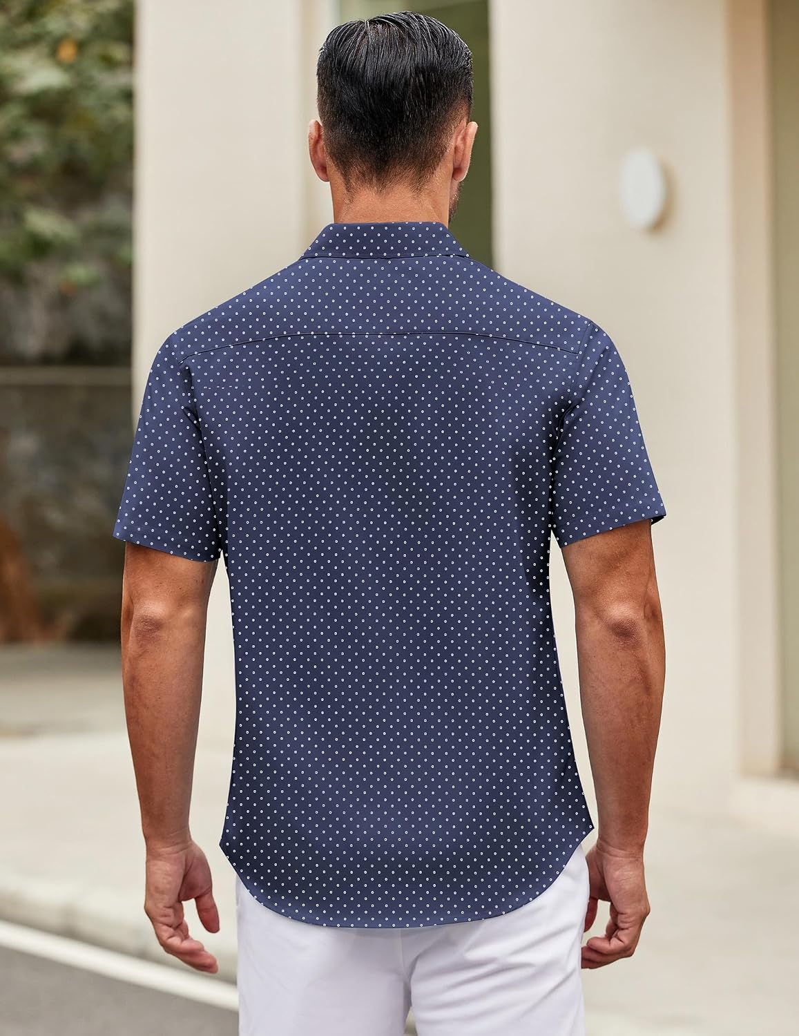 Detalle 2 de COOFANDY Men's Casual Shirt, Short Sleeve