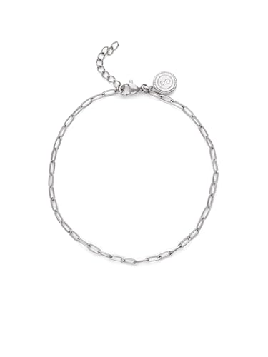 Detalle de SINGULARU Tobillera Mujer Chic Acero — pulsera de tobillo elegante y resistente