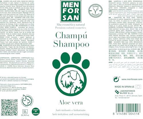 Detalle 2 de MENFORSAN Champú Aloe Vera 1L