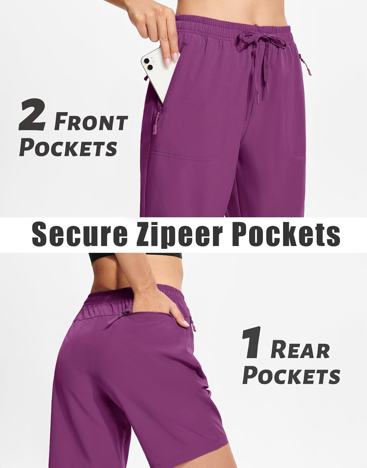 Detalle de MAGCOMSEN Women's Hiking Shorts 8-inch