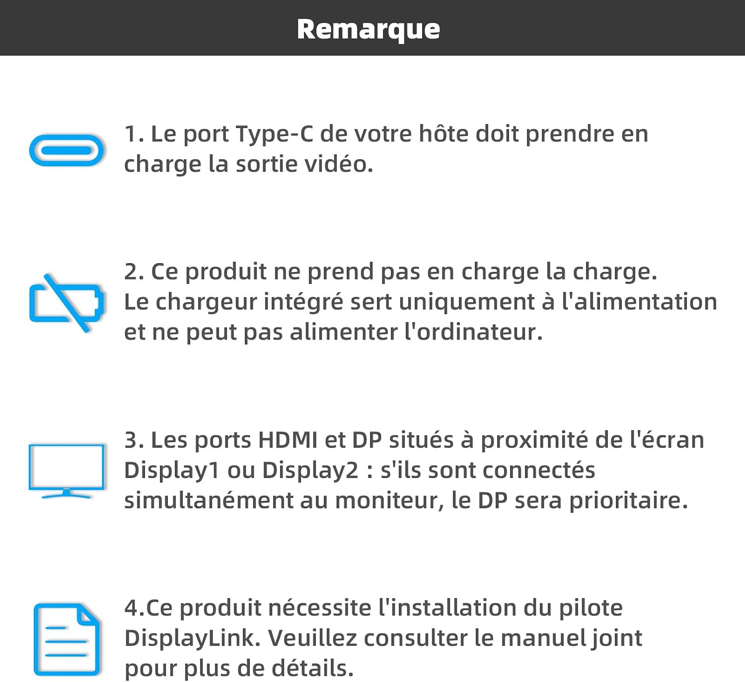 Detalle 2 de WAVLINK Station d’accueil DisplayLink USB-C 13 en 1 : double écran HDMI/DP, Ethernet Gigabit et 6× USB 3.0