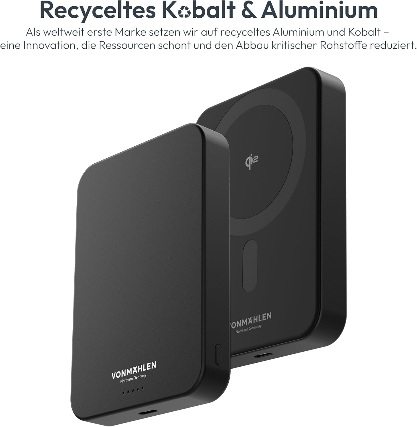 Thumbnail 6 de VONMÄHLEN Evergreen Mag 10000mAh Power Bank: ricarica wireless 15 W, MagSafe e PD 20 W, spessore 14,3 mm