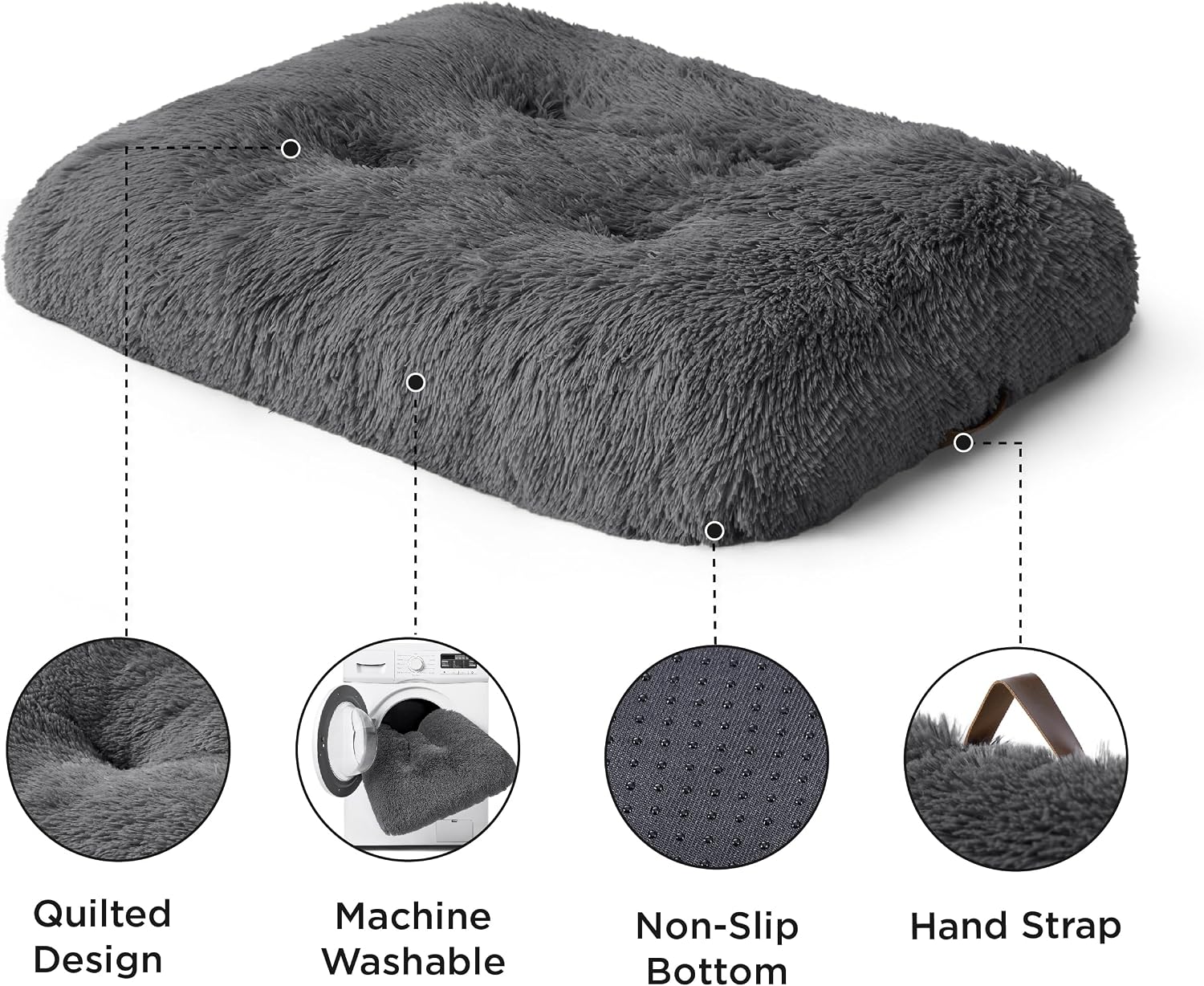 Thumbnail 4 de Bedsure Medium Dog Crate Bed 74x53cm