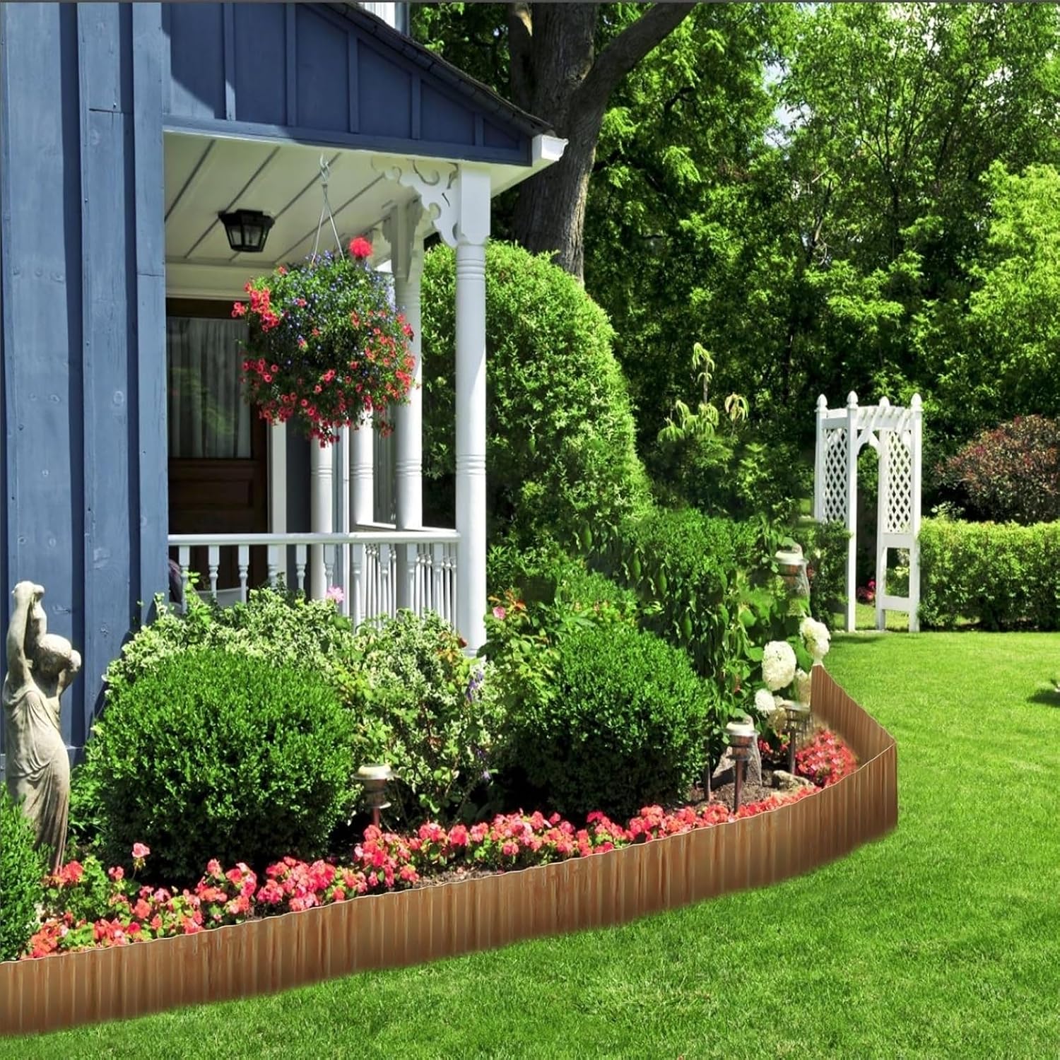 Thumbnail 6 de COSDACE HG0813_12 Corrugated Galvanized Metal Garden Edging, 10 Inch x 20FT