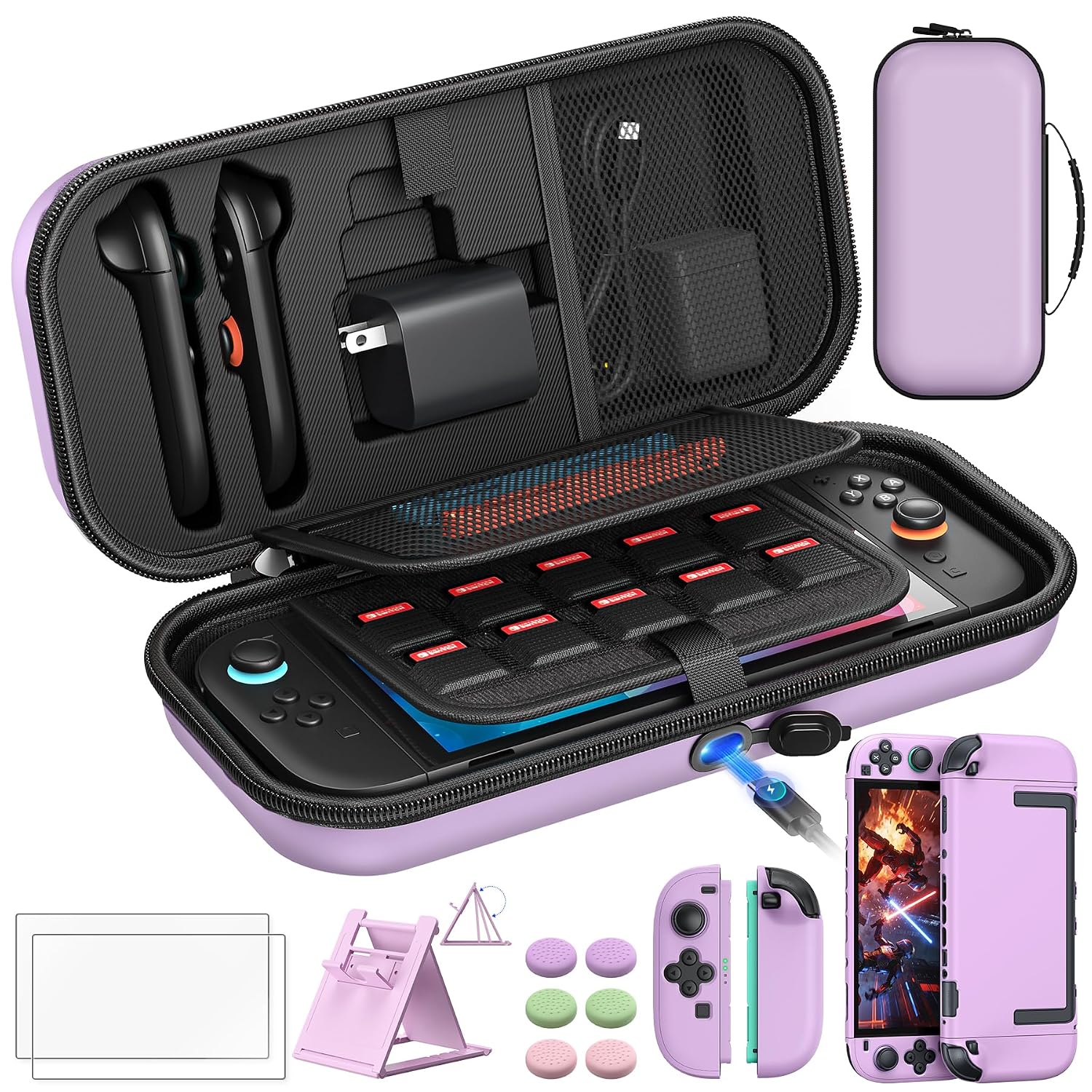 Thumbnail 6 de Auarte Carrying Case 22-Game Storage