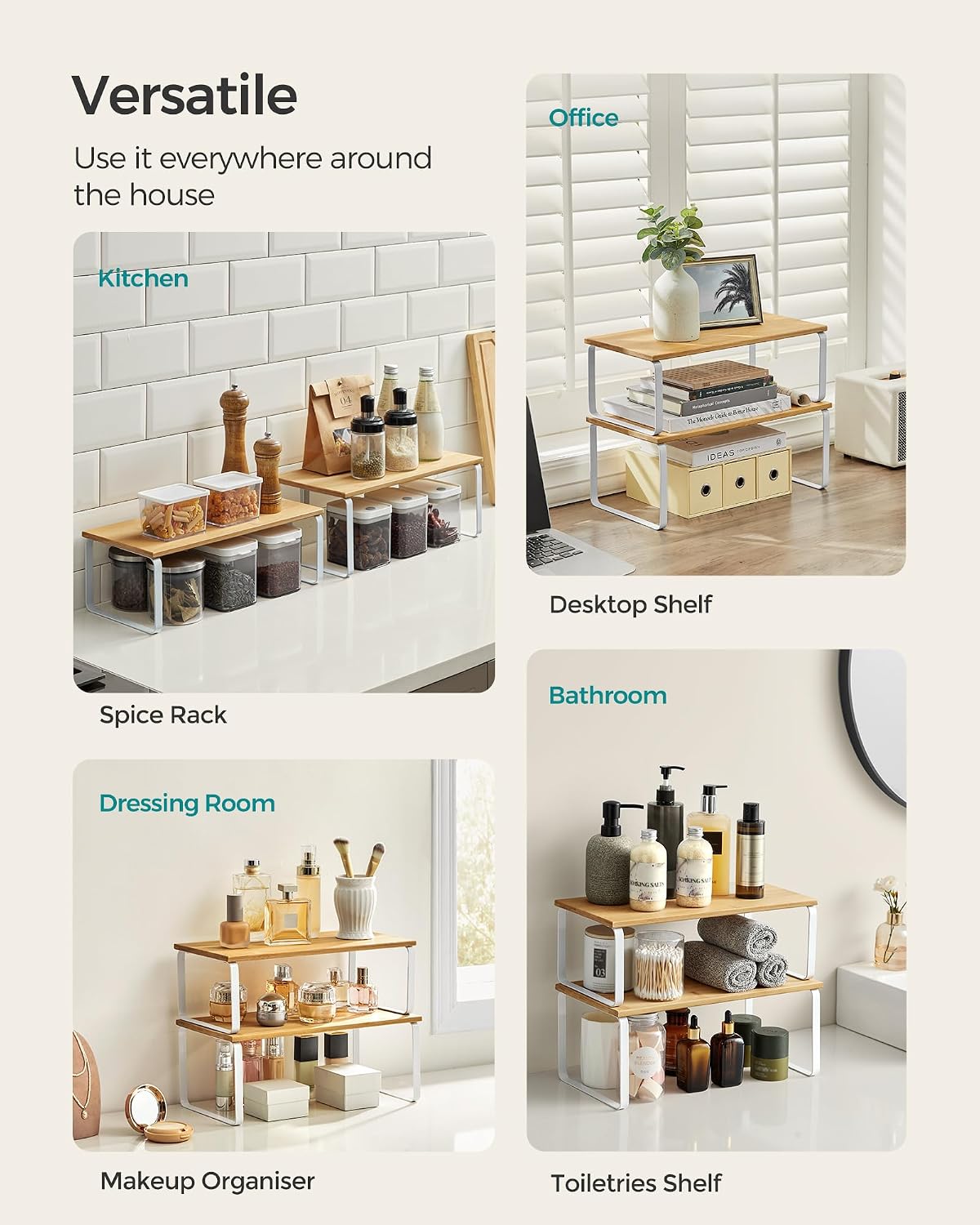 Thumbnail 6 de SONGMICS spice rack KCS210W01 set