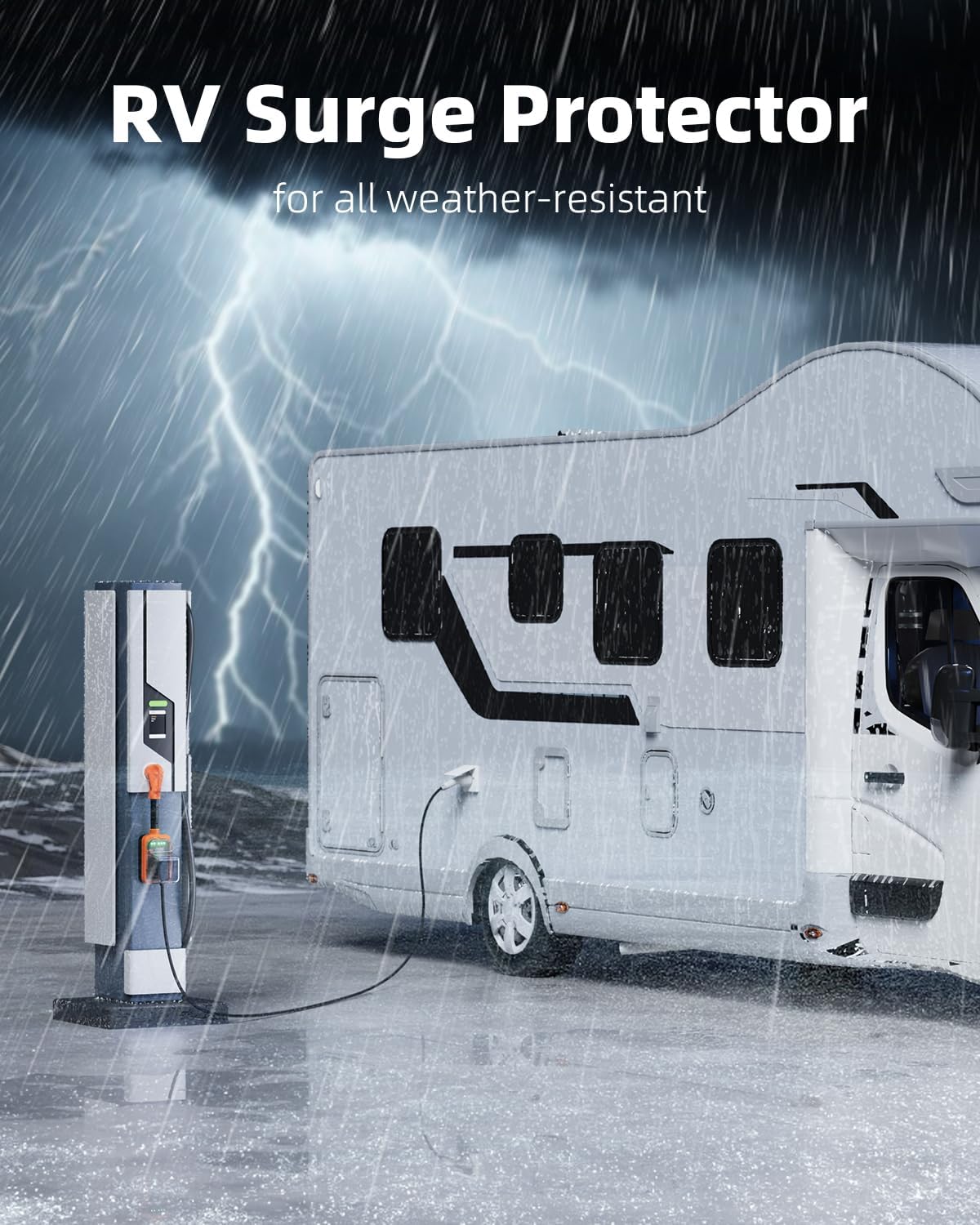 Thumbnail 5 de FOCSPROD 50 Amp RV Surge Protector with RV Circuit Analyzer (16000J) and Waterproof Cover