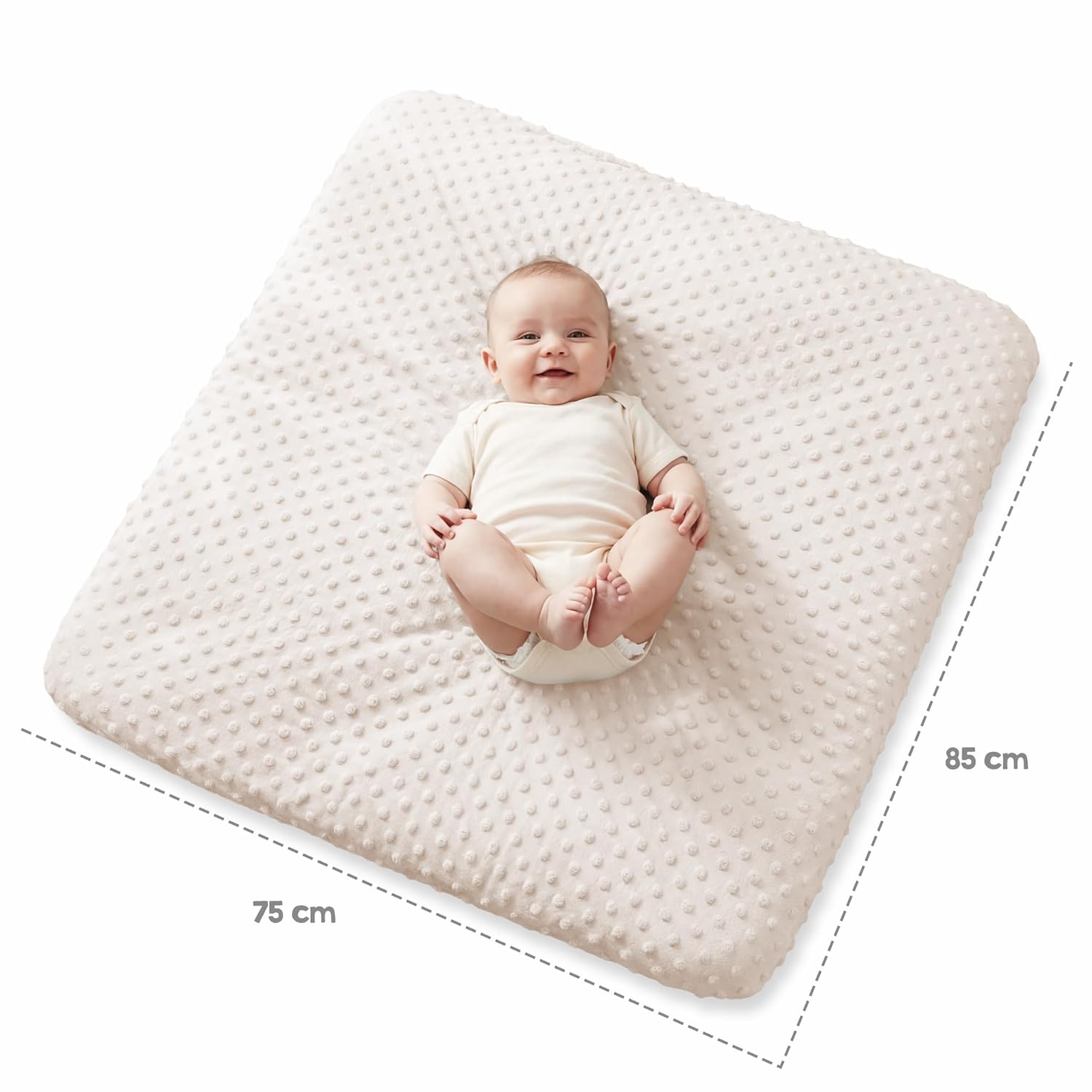 Thumbnail 4 de roba Spannbezug 85 x 75 cm Frosty Almond – Bio-Baumwolle, GOTS & OEKO-TEX zertifiziert
