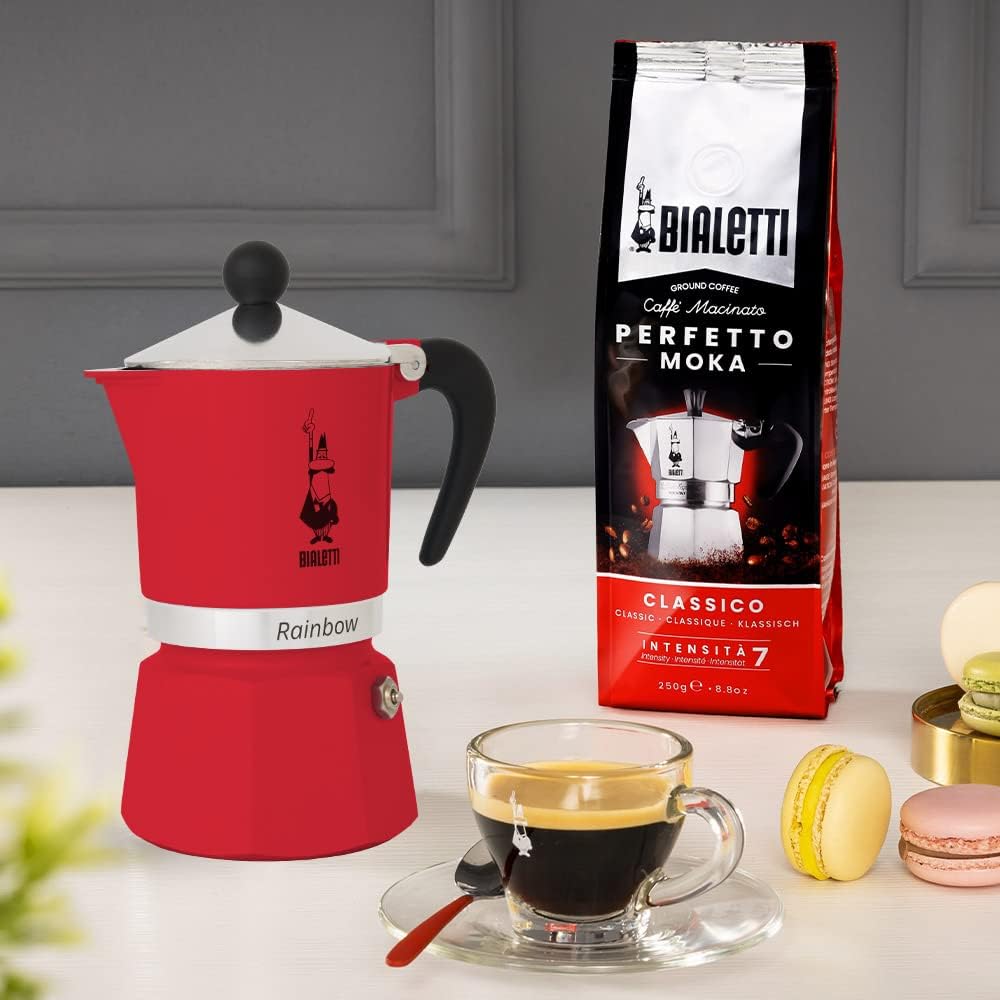 Thumbnail 1 de Bialetti Rainbow Cafetera Espresso 6 Tazas, Aluminio Rojo