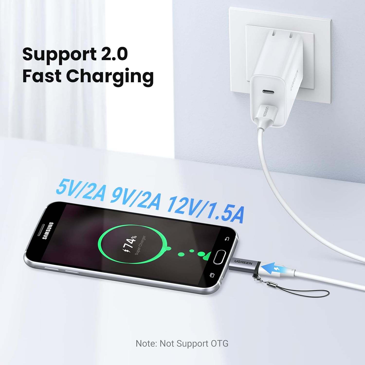 Thumbnail 1 de UGREEN Micro USB to USB‑C Adapter, 2 pack