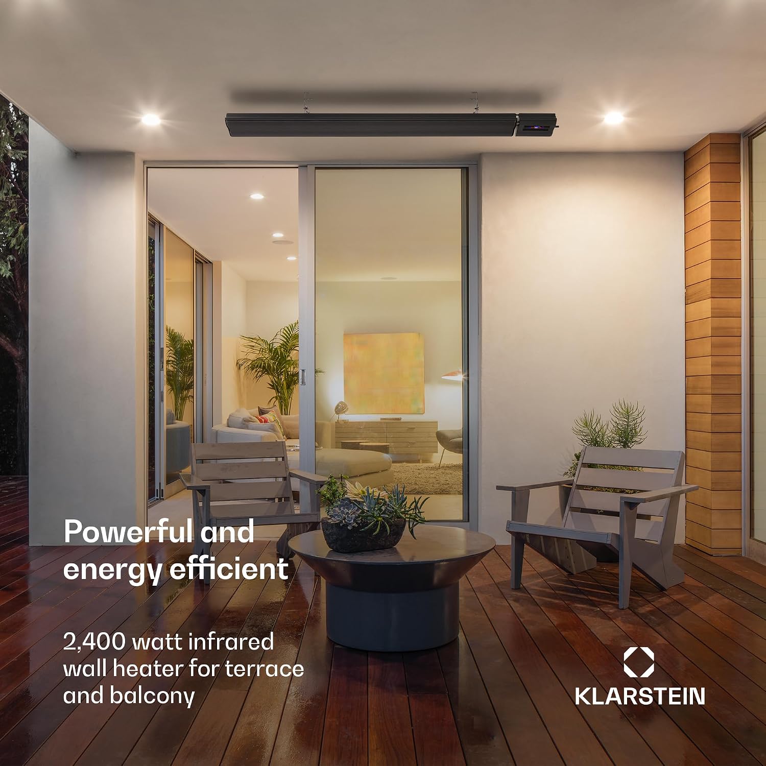 Detalle de Klarstein Cosmic Beam Smart 24 infraroodverwarming, 2400 W, wifi en thermostaat