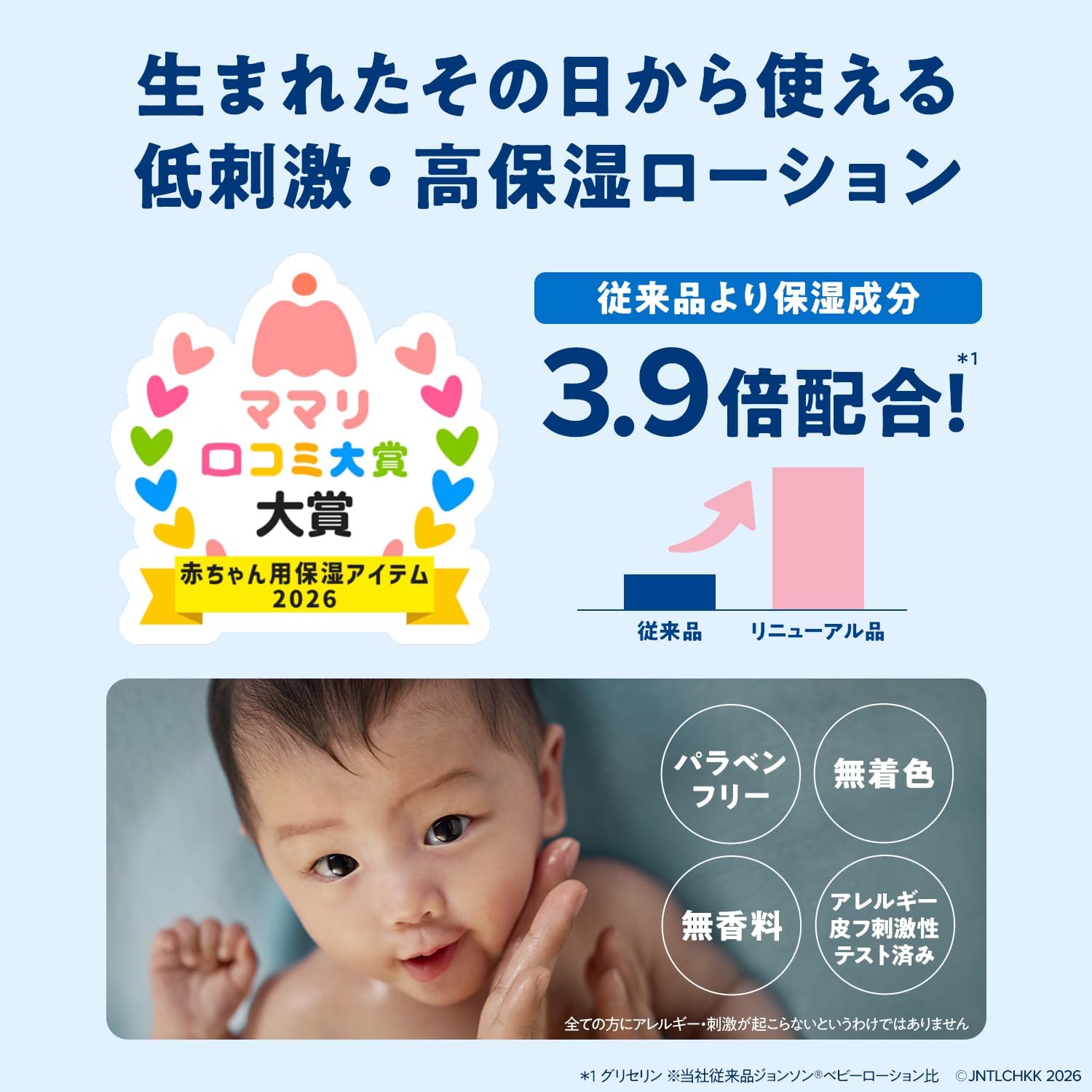Thumbnail 2 de ジョンソンベビー ベビーローション 無香料 500ml 2本セット 新生児から使える全身用