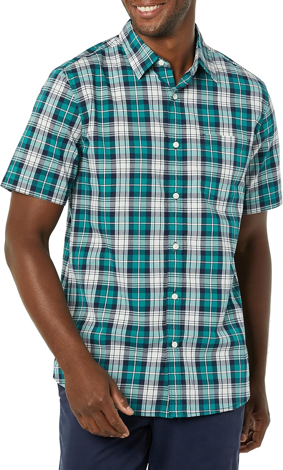 Thumbnail 3 de Amazon Essentials men’s short-sleeve stretch poplin shirt (Big & Tall)