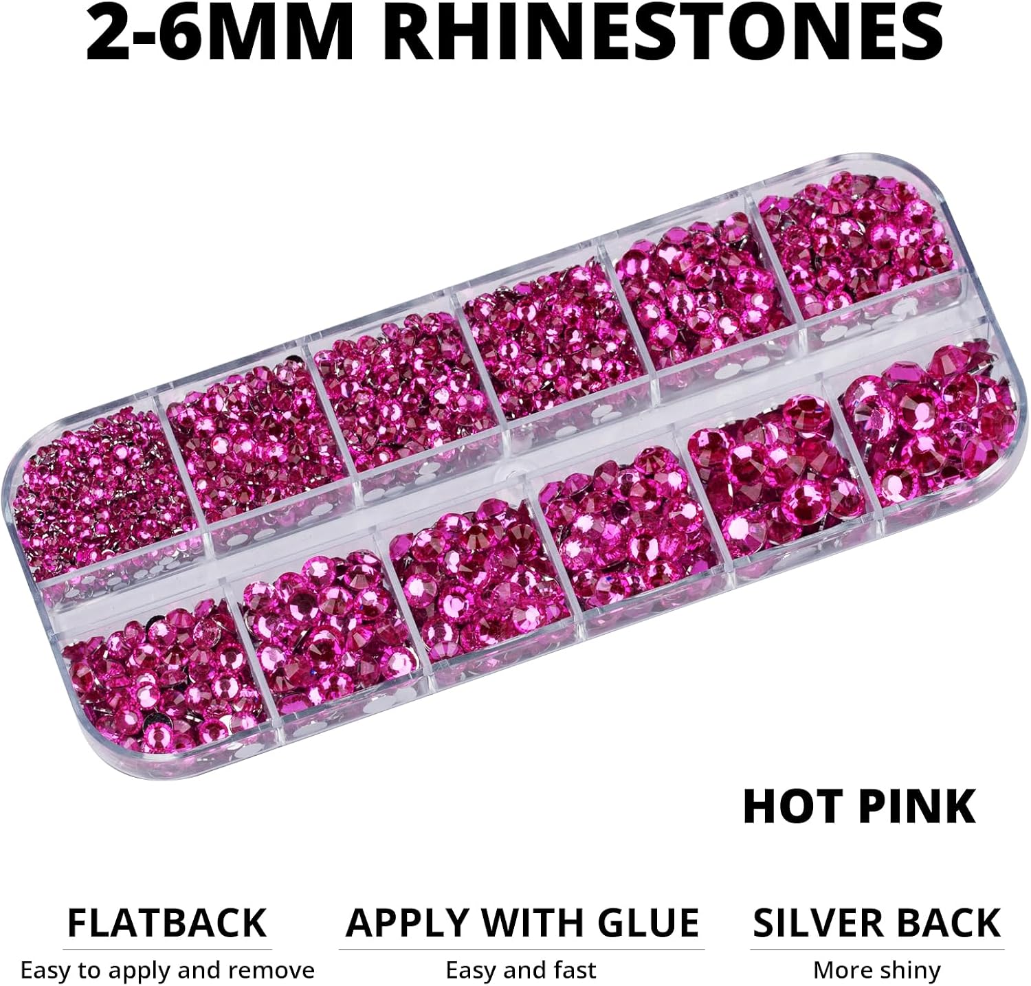 Detalle de Flatback Rhinestone Craft Set, 13,000 Pieces
