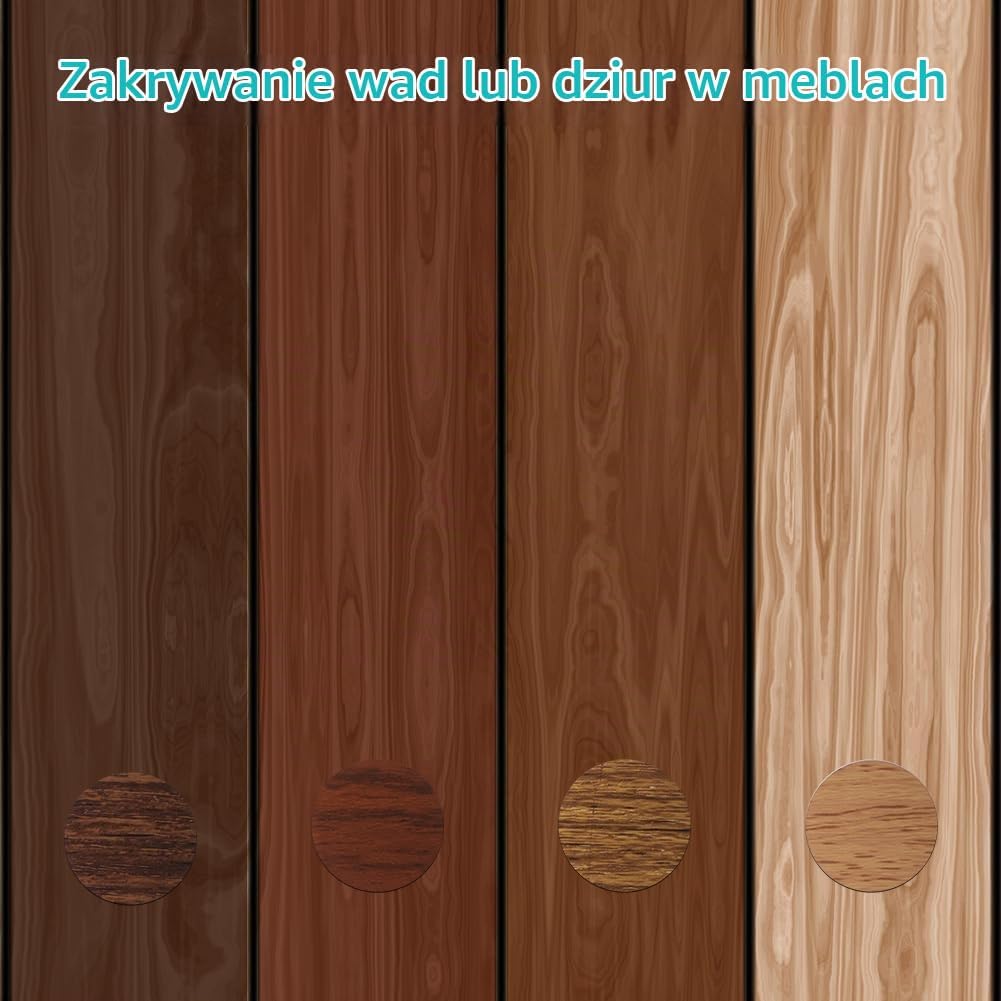 Detalle 2 de OSDUE P-20230608-TL4C – samoprzylepne zaślepki do mebli PVC, 21 mm, 4 kolory