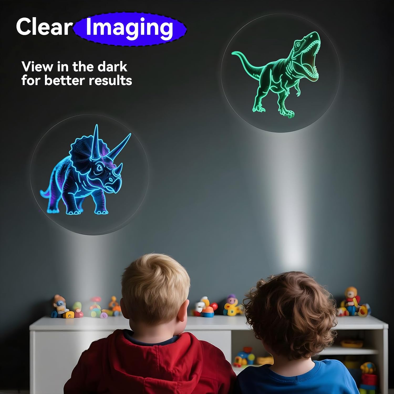 Thumbnail 3 de KCNVLCK 40 Pcs Dinosaur LED Finger Lights – Glow-in-the-Dark Party Favours for Kids