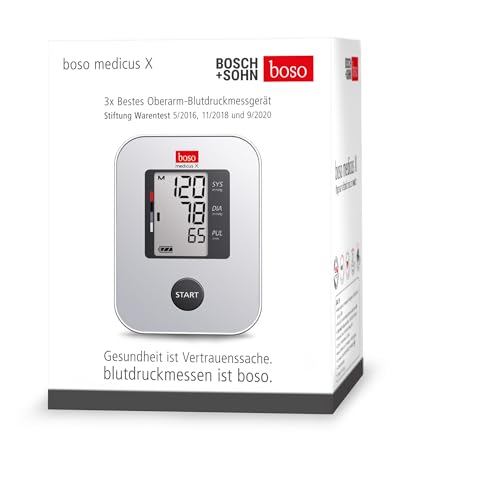 Thumbnail 2 de BOSCH + SOHN boso medicus X – Oberarm-Blutdruckmessgerät mit Ein-Knopf-Bedienung, großes Display und Arrhythmie-Erkennung