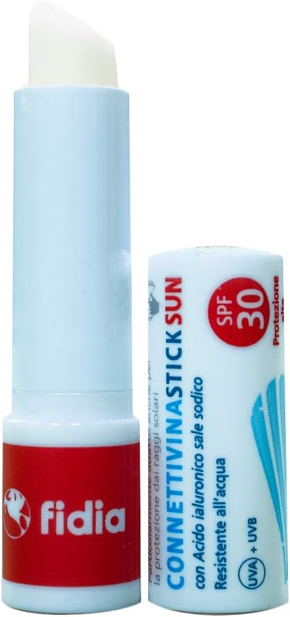 Detalle 2 de Connettivina StickSun Fidia Pharmaceutiques – stick lèvres à l’acide hyaluronique 0,2% et SPF30 (3 g)