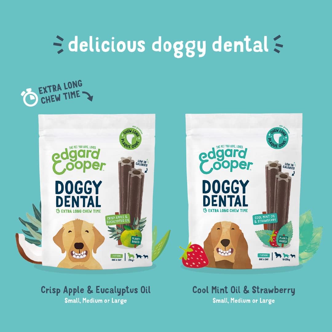 Thumbnail 4 de Edgard & Cooper Snack Dentali Naturale Stick per Cane – Mela e Eucalipto, Confezione 8