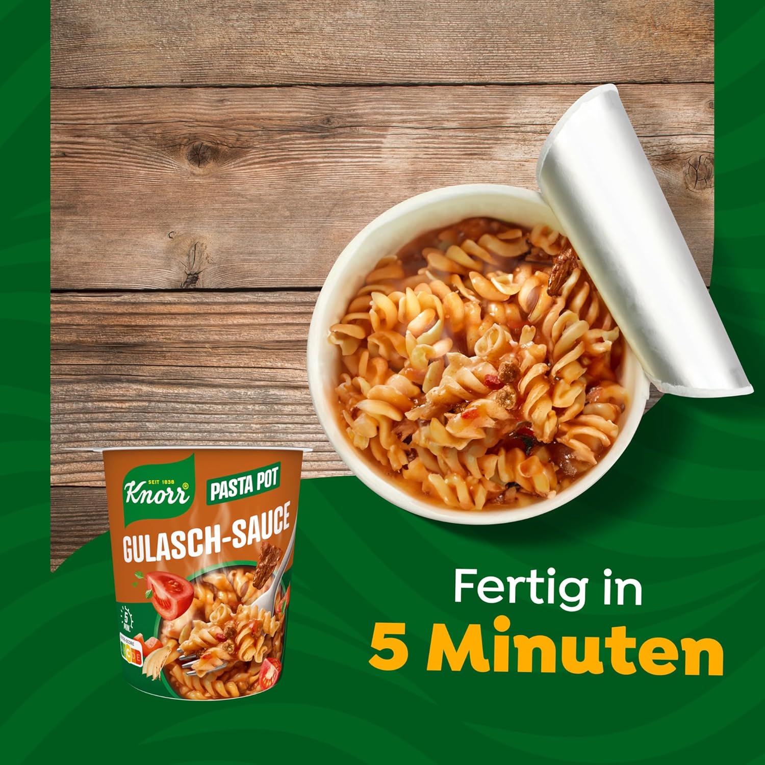 Thumbnail 6 de Knorr Gulasch-Sauce Pasta Pot – Instant Nudeln 60 g
