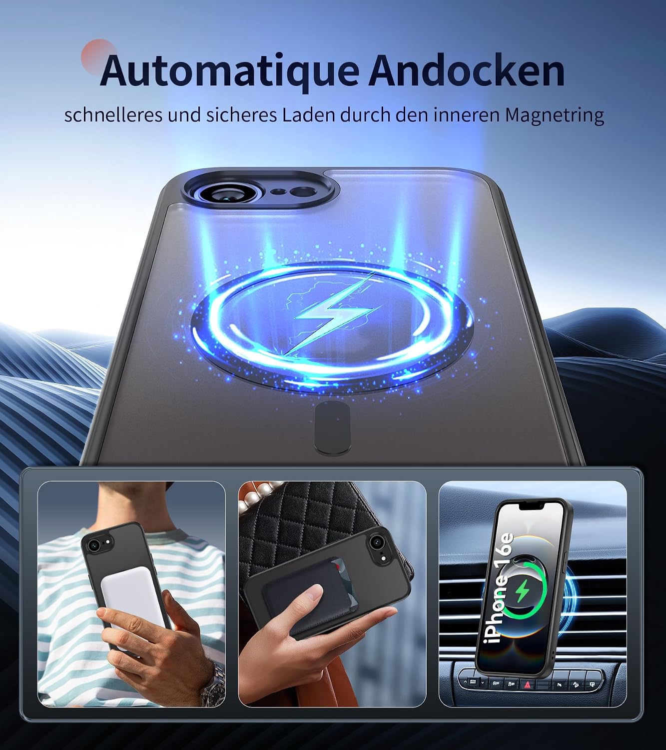 Detalle 1 de FLLAO funda iPhone 16e/17e MagSafe