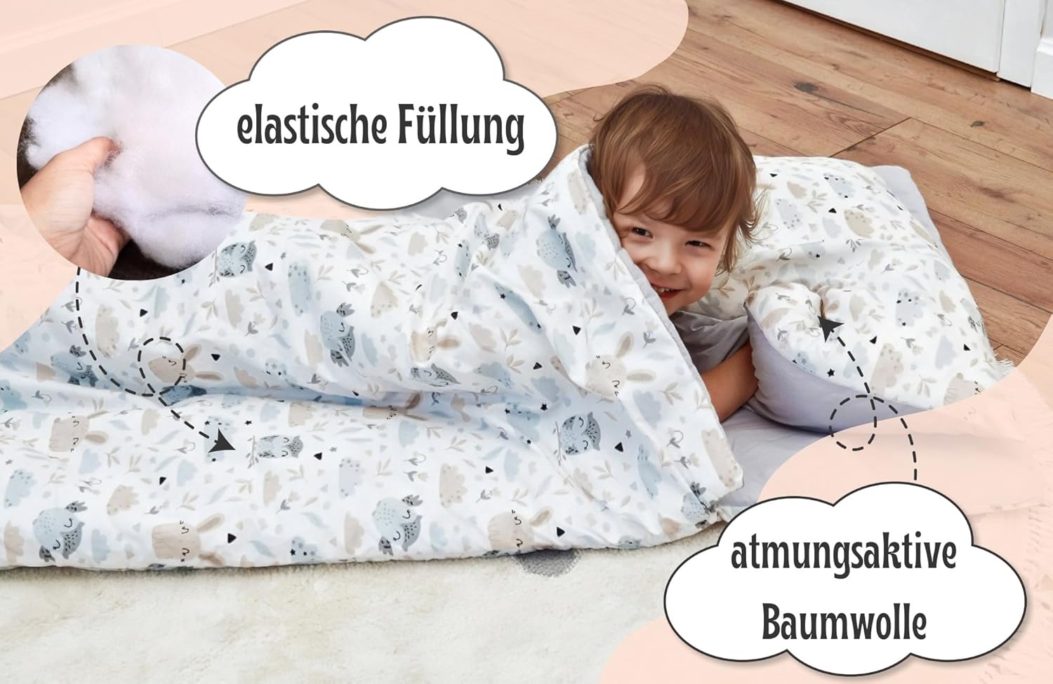 Thumbnail 3 de Schlafsack Kinder 75x140 cm Eulen