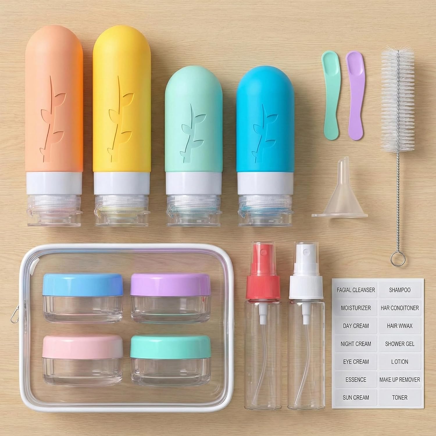 Detalle de DEPOZA Travel Toiletry Set 16-Piece