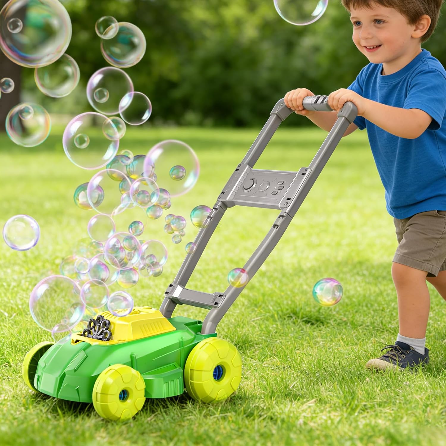 Thumbnail 5 de WOANZZ Bubble Lawn Mower for Toddlers (1-3) – Auto Bubble Blower with Music, 30-Piece Gift Set