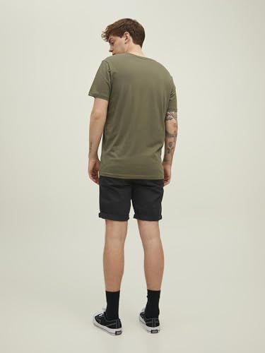 Thumbnail 2 de JACK & JONES Pantalones Cortos Chinos Ajustados para Hombre (XXL) - Cintura Media, Color Negro