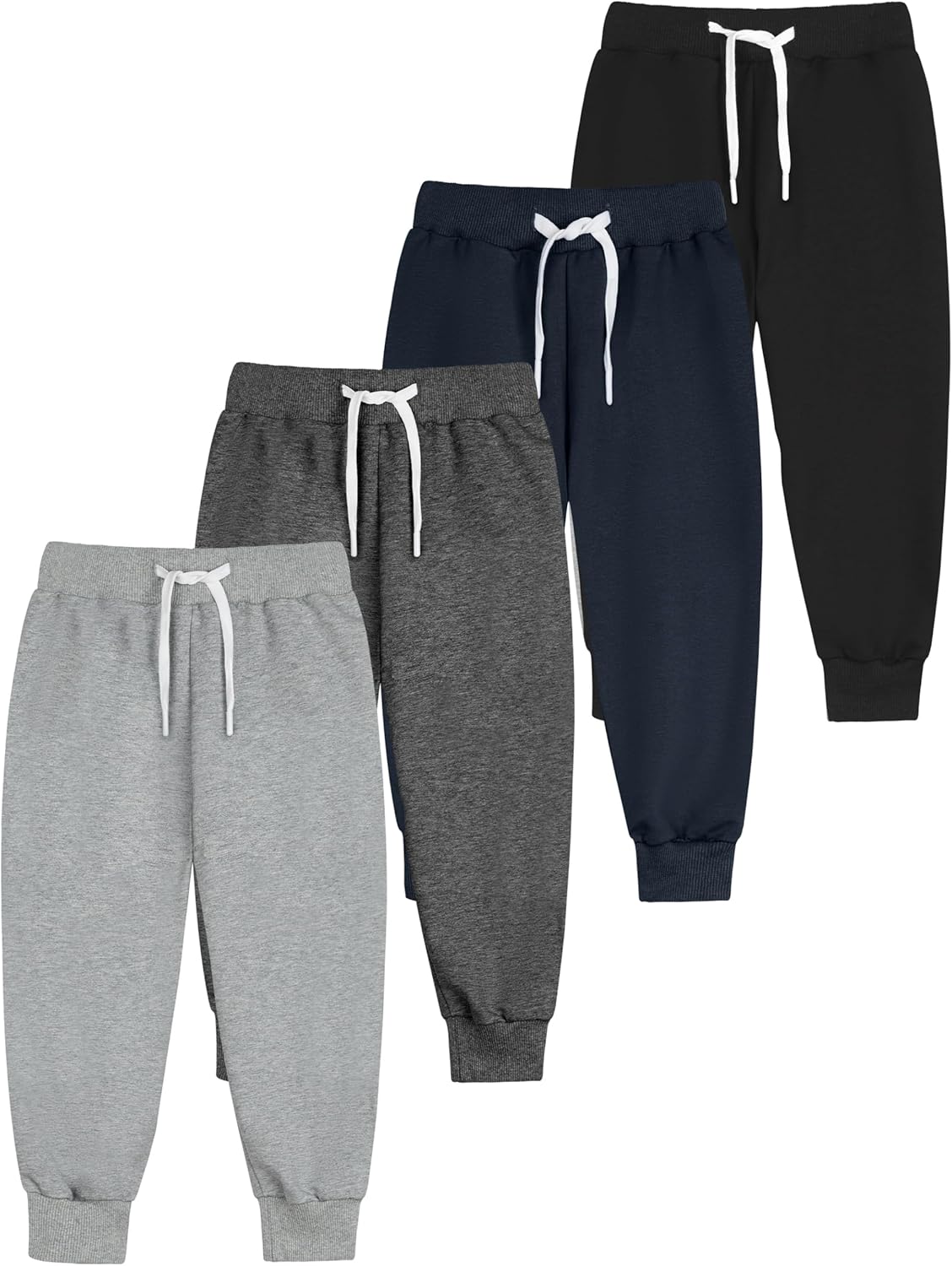 Resinta 4 Pack Joggers for Toddlers — Cotton Pants
