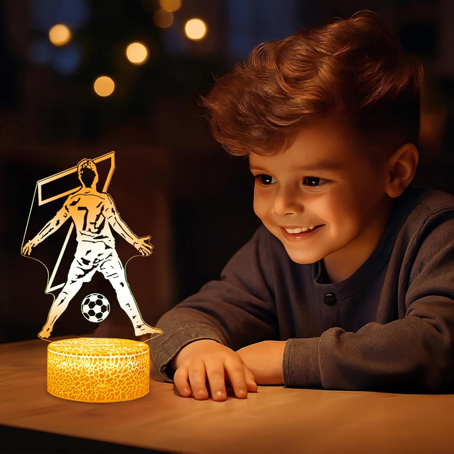 Thumbnail 6 de Football Gifts for Boys – Ronaldo Lamp (2 Patterns) 3D LED Night Light