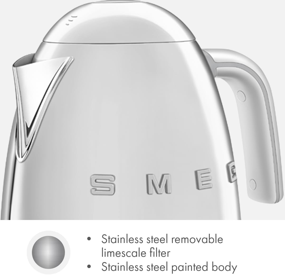 Thumbnail 4 de Smeg 50's Retro Style KLF04SSUS Variable Temperature Kettle, 1.7 L