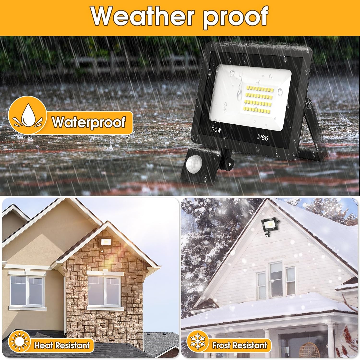 Thumbnail 2 de FGRYB 30W LED Strahler mit Bewegungsmelder