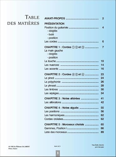 Detalle 2 de Guitare Volume 1 : Initiation et découverte - Guitare, Editions Salabert