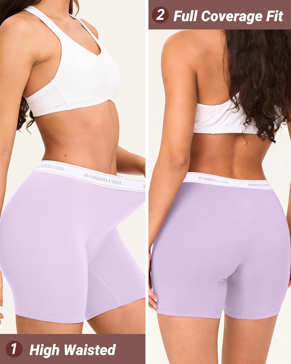 Thumbnail 5 de BAMBOO COOL BoyShorts 5-Pack High Waisted