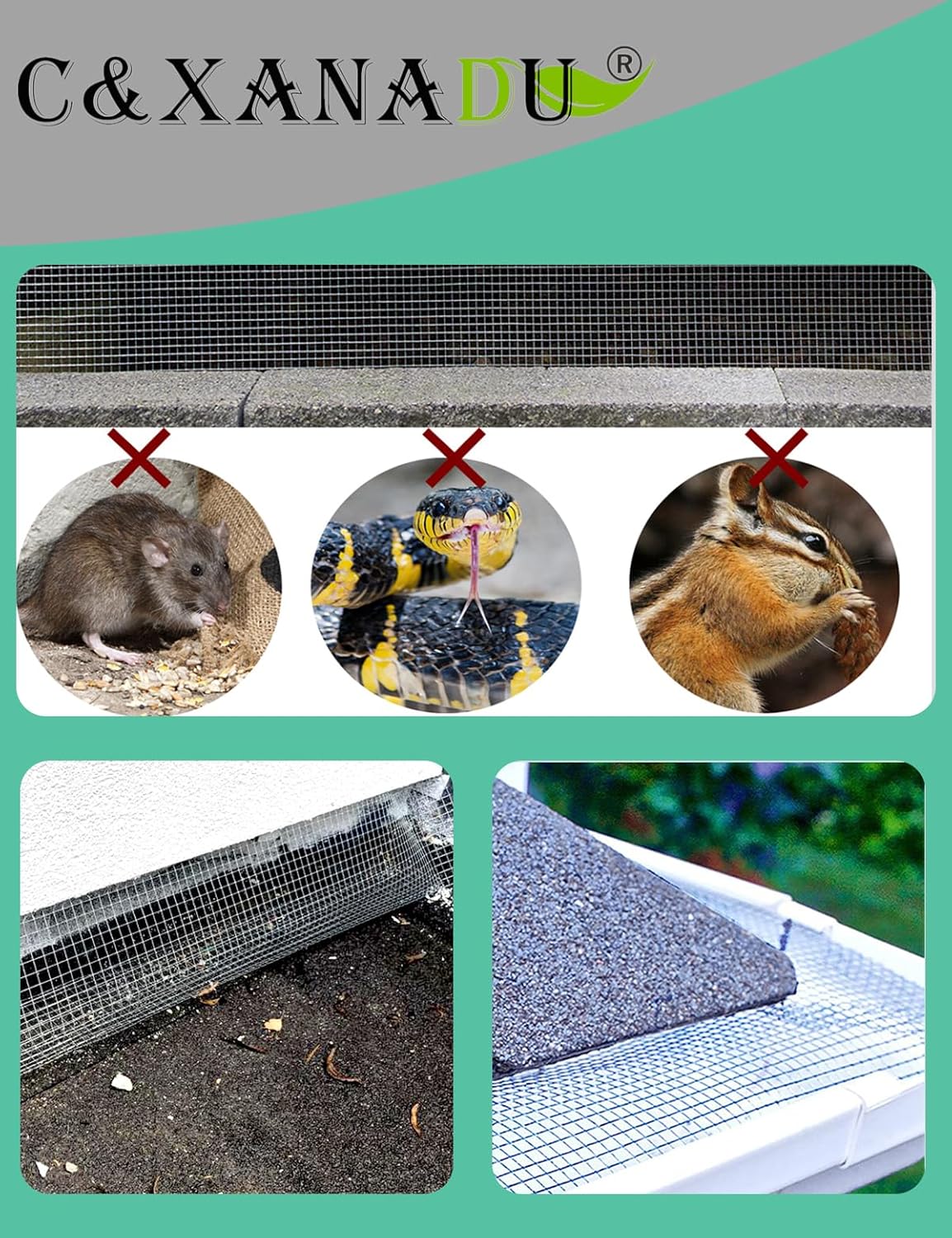 Thumbnail 5 de C&Xanadu Rodent Mesh 400mm x 12m – Galvanised Welded Wire Mesh Roll for Rat and Mouse Prevention