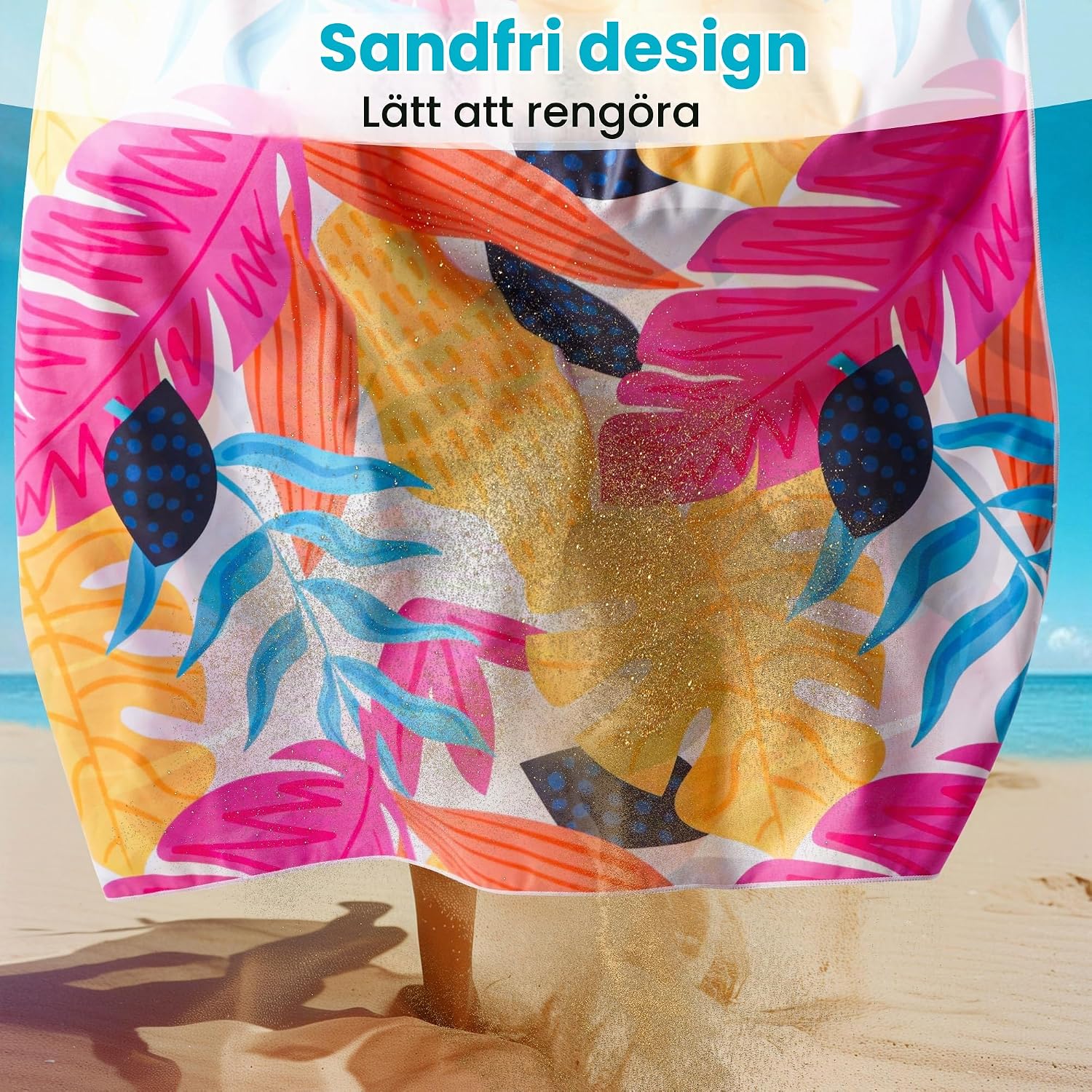 Detalle de Hexify strandhanddukar, set om 2 i mikrofiber, 90 × 180 cm, lila och rosa