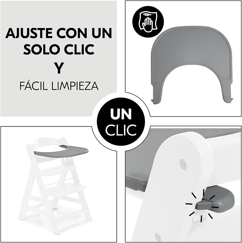 Detalle de hauck Alpha Plus Bandeja Trona XL 6 meses