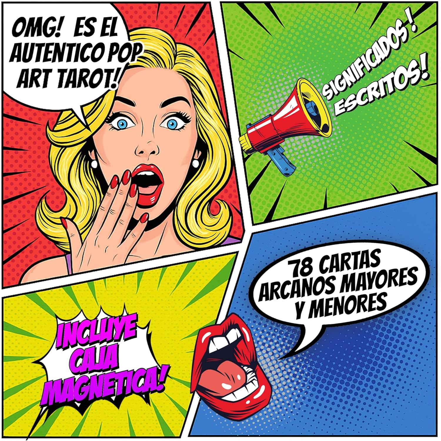Detalle 2 de TAROTIKA Tarot Pop Art 78 cartas